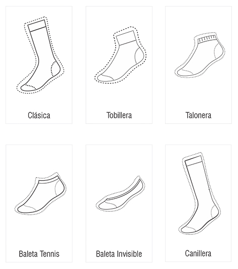 Línea de calcetines 2 Linea de hombres